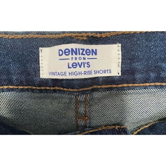 NWT Denzim By Levi’s Dark Wash Cut Off High Rise Denim shorts - Picture 3 of 6